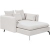 Sofa Beliani Šezlongas CHARMES šviesiai smėlio spalvos