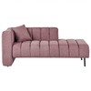 Sofa Beliani Kairysis šezlongas LANNILS rožinis