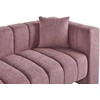 Sofa Beliani Dešininis gultas LANNILS rožinės spalvos