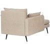 Beliani Dešininė gulto sofa YERRES smėlio spalvos