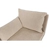 Beliani Dešininė gulto sofa YERRES smėlio spalvos