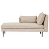 Beliani Dešininė gulto sofa YERRES smėlio spalvos