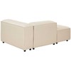 Sofa Beliani Dešininis szezlongas ARDAL, smėlio spalvos