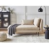 Beliani Dešininė gulto sofa YERRES smėlio spalvos