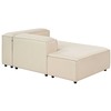 Sofa Beliani Dešininis szezlongas ARDAL, smėlio spalvos