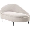 Beliani Dešininė gulto sofa VALREAS smėlio spalvos