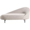 Beliani Dešininė gulto sofa VALREAS smėlio spalvos