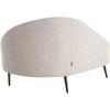 Beliani Dešininė gulto sofa VALREAS smėlio spalvos