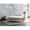 Beliani Dešininė gulto sofa VALREAS smėlio spalvos