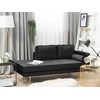 Sofa Beliani Dešininės pusės šezlongas MIRAMAS, veliūras, juodas