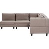 Beliani Modulinė 5 vietų kampinė sofa UNSTAD Kairinė ruda