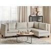 Beliani Modulinė 4 vietų kampinė sofa UNSTAD, kairinė, šviesiai smėlio spalvos