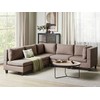 Beliani Modulinė 5 vietų kampinė sofa UNSTAD Kairinė ruda