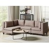 Beliani 4 vietų modulinė sofa UNSTAD Dešininė Ruda