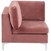 Sofa Beliani Kampinis modulis EVJA, rožinis veliūras