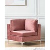 Sofa Beliani Kampinis modulis EVJA, rožinis veliūras