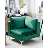 Sofa Beliani Kampinis modulis EVJA, žalias veliūras