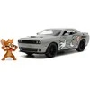 Automobilio modelis Tom and Jerry Dodge Challenger Hellcat + figūrėlė Jerry 1/24 JADA, 20 cm