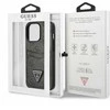 Dėklas GUESS GUHCP13LP4TPK IPHONE 13 PRO / 13 6.1 "Juodas / Juodas HARDCASE 4G TRIANGLE CARDSLOT LOGO