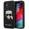 Dėklas Karl Lagerfeld Saffiano Ikonik Karl's Head skirtas iPhone 12 Mini, juodas