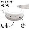 Lexibook - 2 in 1 Bluetooth ir su laidu comfort sulankstomos Ausinės Baltas/sidabrinis