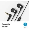 Sennheiser Ausinės CX 80S su laidu, į ausis įkišamos, Mikrofonas, Juodas