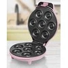 Vaflinė Spurgų kepimo aparatas Bestron Sweet Dreams ADM218SDP, 7 mini spurgoms, rožinis