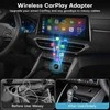 2-in-1 belaidis USB Apple CarPlay ir Android Auto adapteris – iš laidinio į belaidį (Plug & Play)
