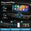 Automagnetola 2026 Pionray 2-in-1 belaidis CarPlay ir Android Auto adapteris – 5GHz WiFi, Type-C/USB Plug &amp; Play