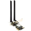 ALFA NETWORK Wi-Fi 6E PCIe tinklo plokštė su dviejomis omni antenomis (AIT-AX210)