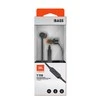 Ausinės JBL T110BLK, laidinės, Juodos