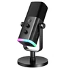 FIFINE AmpliGame AM8 laidinis mikrofonas su RGB apšvietimu USB/XLR