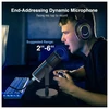 FIFINE AmpliGame AM8 laidinis mikrofonas su RGB apšvietimu USB/XLR