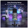 FIFINE AmpliGame AM8 laidinis mikrofonas su RGB apšvietimu USB/XLR