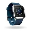 Išmanusis laikrodis Fitbit Blaze, Sidabrinės spalvos korpusas su mėlynos spalvos dirželiu