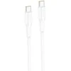 Foneng XS01 60W USB-C į USB-C laidas, 1m (baltas)
