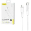 Foneng XS01 60W USB-C į USB-C laidas, 1m (baltas)