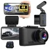 Ultra 4K Vaizdo Registratorius su GPS, Wi-Fi ir Sony IMX335 Sensoriumi, dviem kamerom, magnetiniu laikikliu