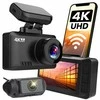 Ultra 4K Vaizdo Registratorius su GPS, Wi-Fi ir Sony IMX335 Sensoriumi, dviem kamerom, magnetiniu laikikliu