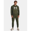 Vyriškas Under Armour Rival Fleece su gobtuvu džemperis su logotipu, Olive 1379758 390 L