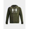 Vyriškas Under Armour Rival Fleece su gobtuvu džemperis su logotipu, Olive 1379758 390 L