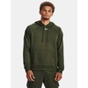 Vyriškas džemperis su gobtuvu Under Armour Rival Fleece, alyvuogių spalvos