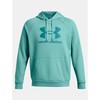 Vyriškas džemperis su gobtuvu Under Armour Rival Fleece Logo, mėtų spalvos