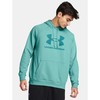 Vyriškas džemperis su gobtuvu Under Armour Rival Fleece Logo, mėtų spalvos
