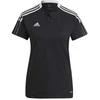 Marškinėliai moterims Adidas Tiro 21 Polo W GM7352, juodi