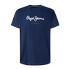 Mėlynas T-SHIRT MĘSKI Z KRÓTKIM RĘKAWEM PEPE JEANS