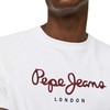 MĘSKA KOSZULKA Z KRÓTKIM RĘKAWEM PEPE JEANS BALTA