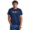Mėlynas T-SHIRT MĘSKI Z KRÓTKIM RĘKAWEM PEPE JEANS
