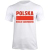 Pozostałe Marškinėliai Lenkija Balta ir Raudona balta S337909