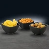 Dubenėliai užkandžiams 3 vnt D8,25 cm SALSA porcelianas, juodi Ambition 94772